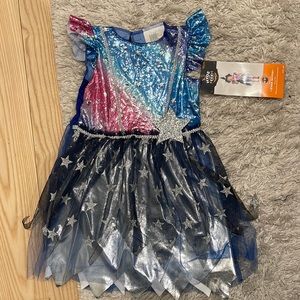 NWT- Star Witch American flag costume dress